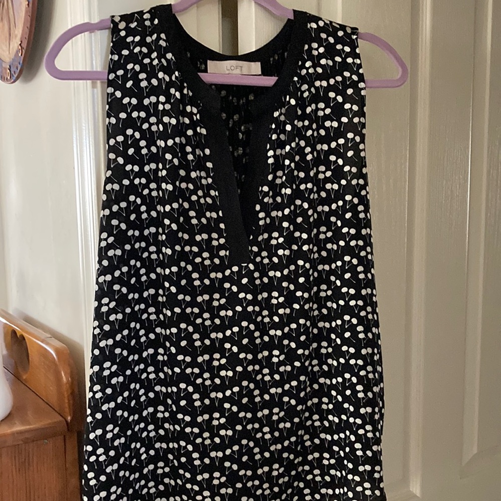 Loft top, machine washable, cherry print